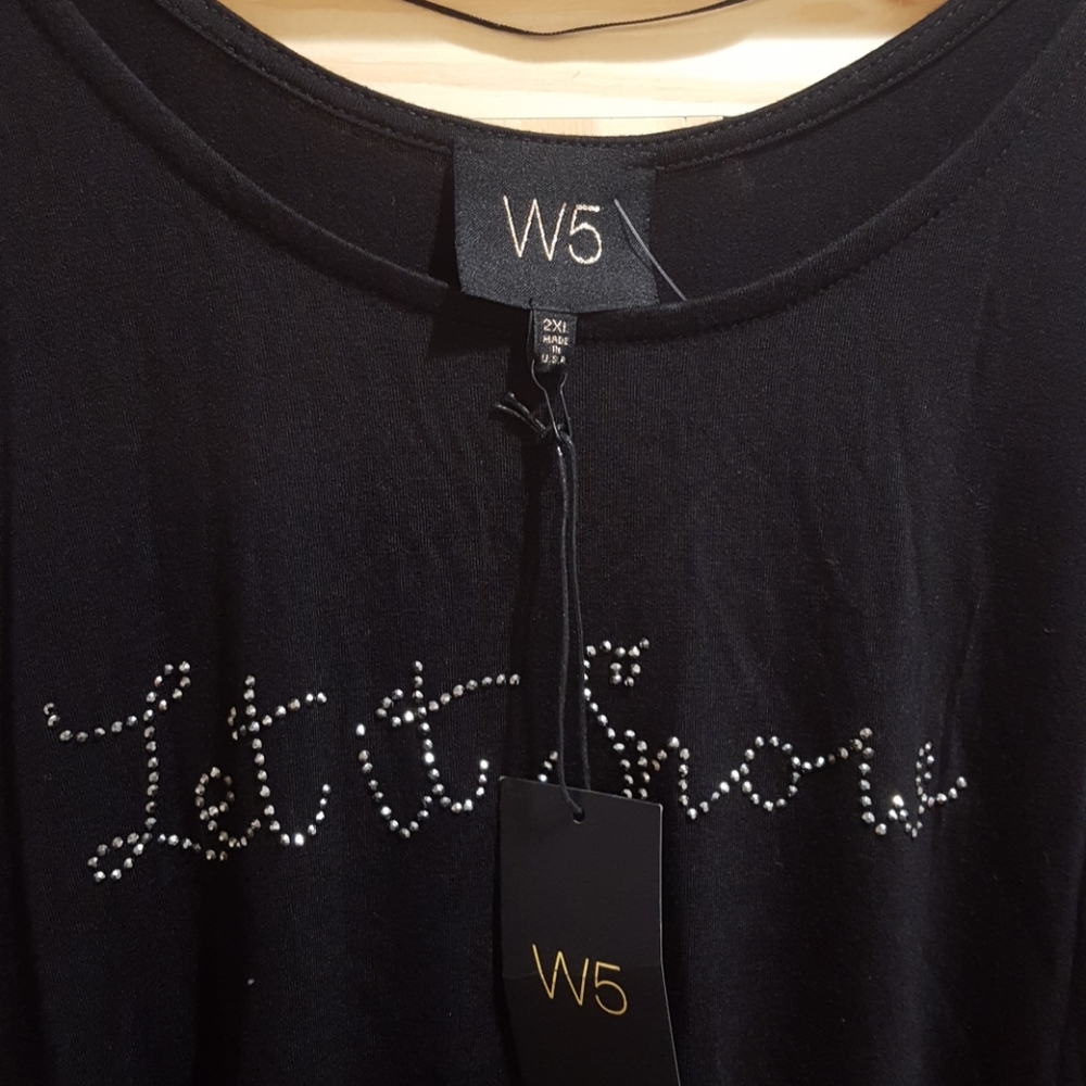 W5 let in snow flowing tunic shirt